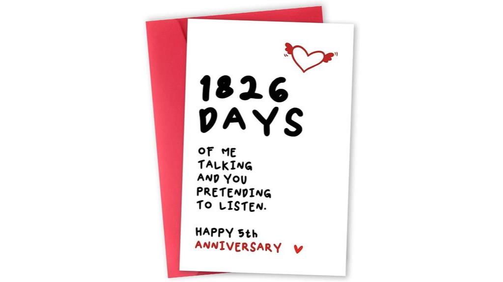 adorable anniversary card gift