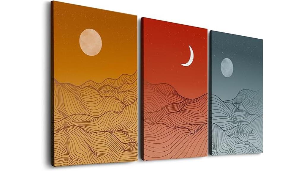 artistic mountain landscape print