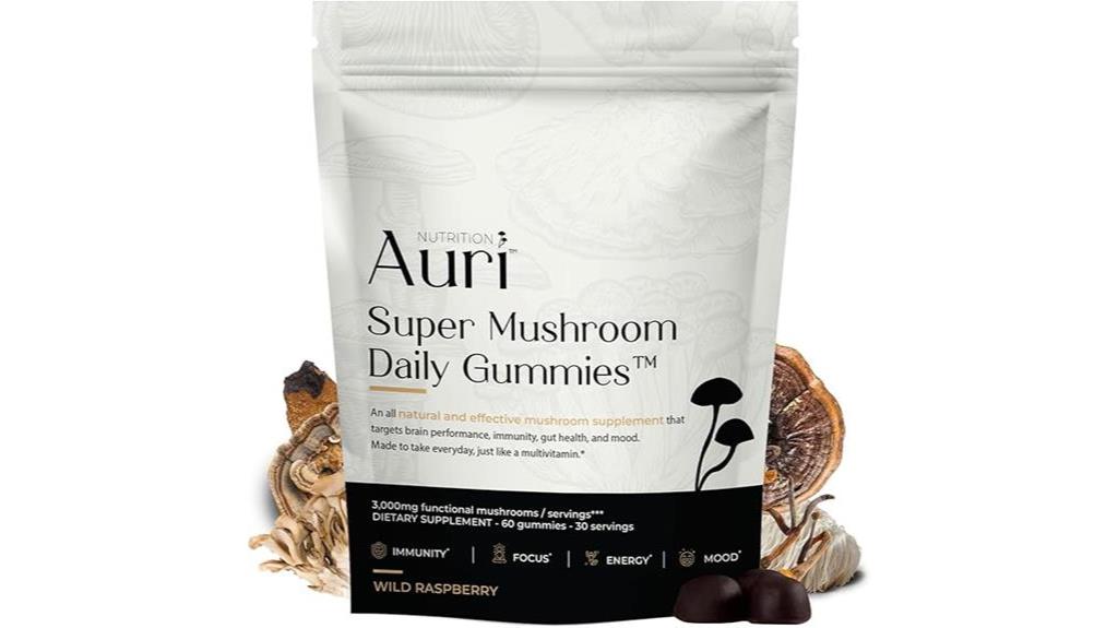auri super mushroom gummies