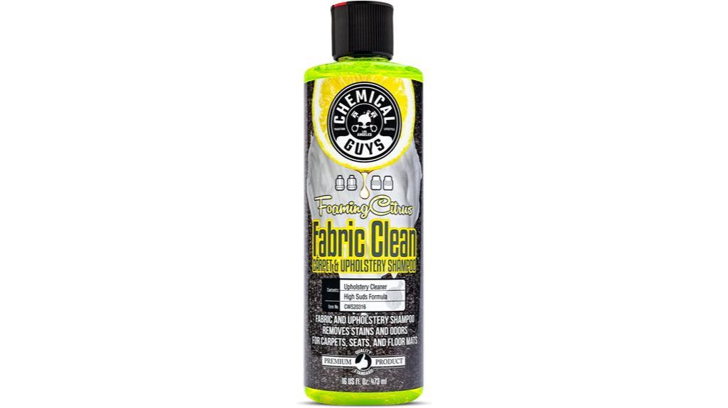citrus based fabric foam cleaner
