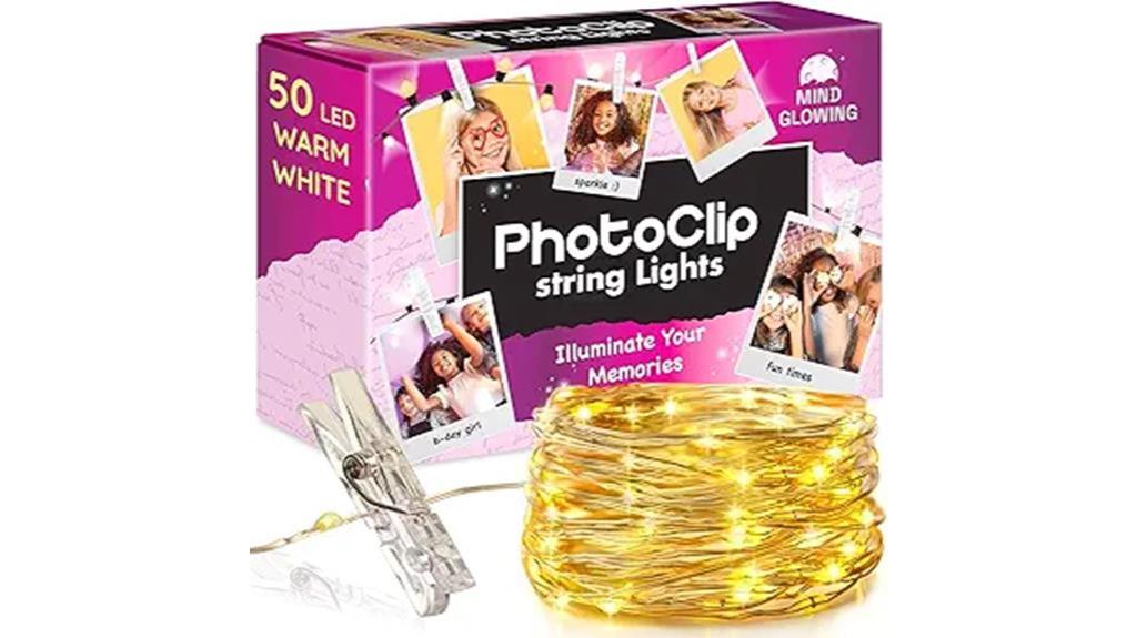 colorful string light decor