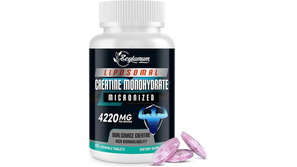 creatine monohydrate chewable tablets