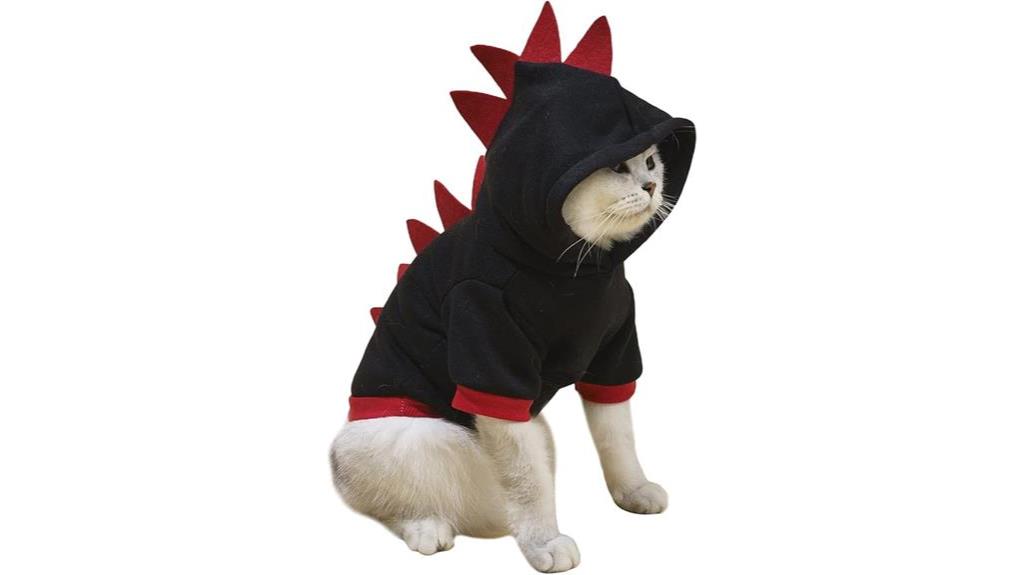 dinosaur dog hoodie small medium