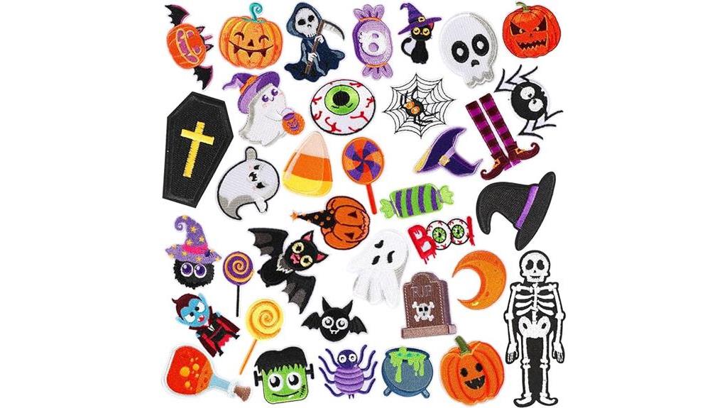 halloween iron on patches
