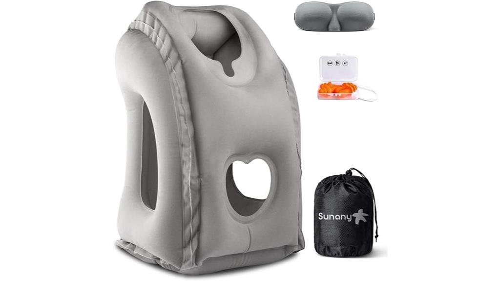 inflatable travel neck pillow