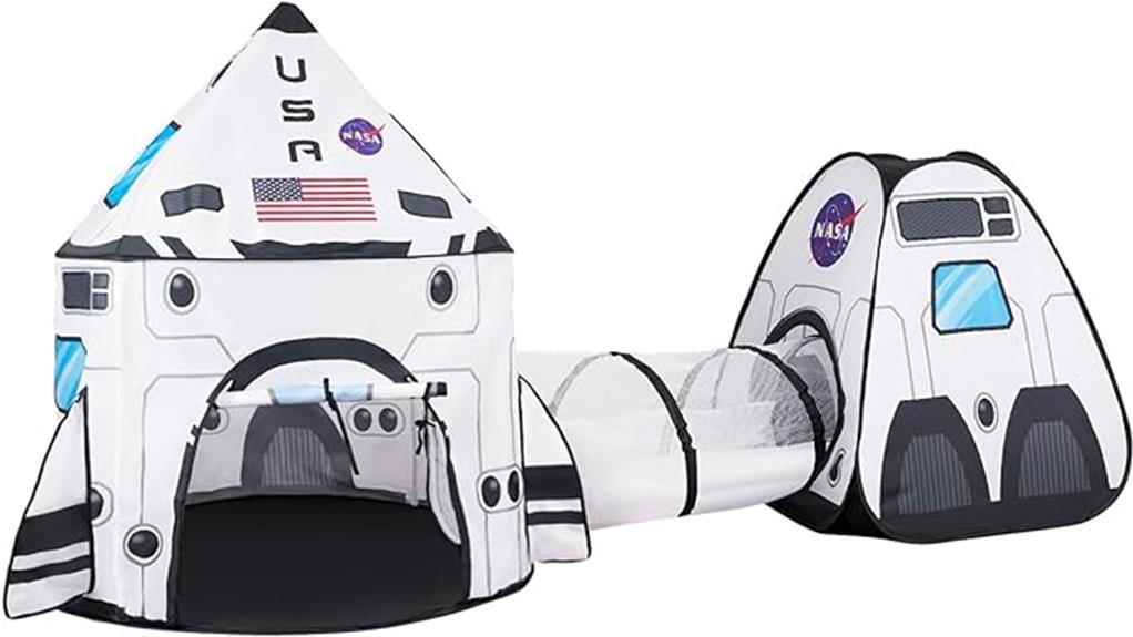 kids play rocket tent