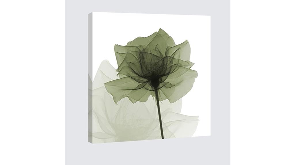large floral canvas print
