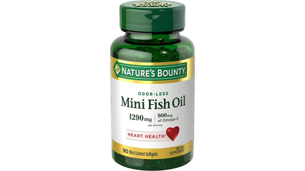 mini fish oil softgels