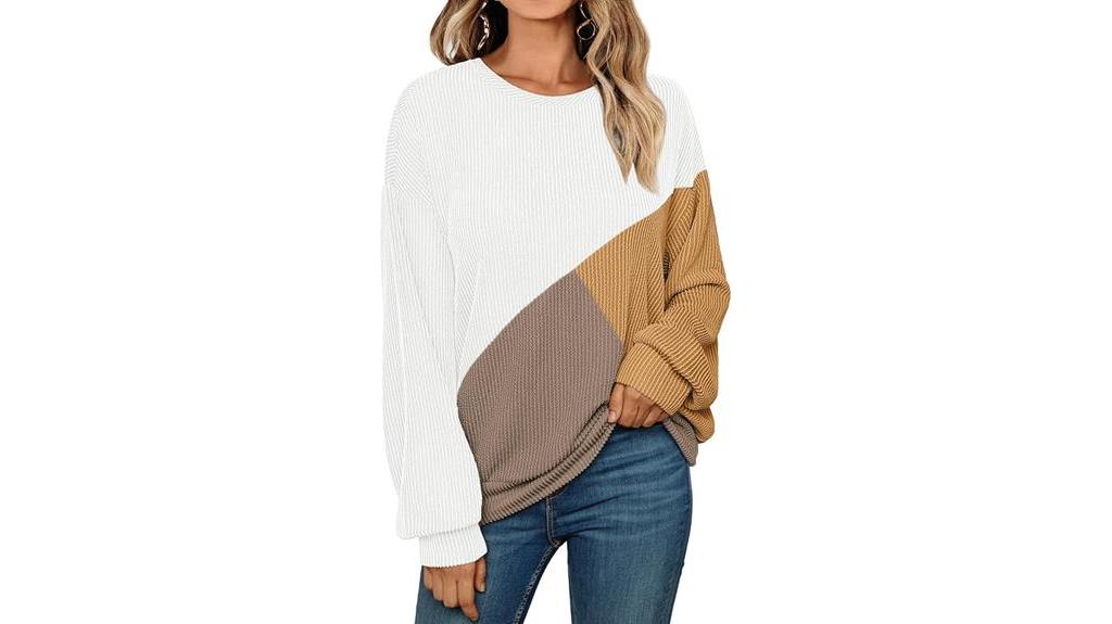 womens color block shirt