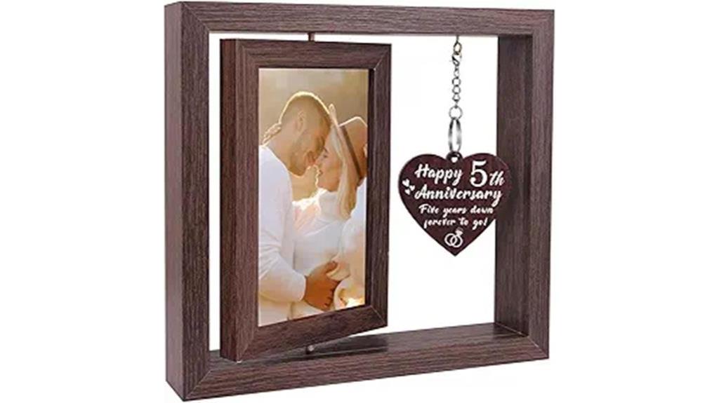 wooden frame for anniversary