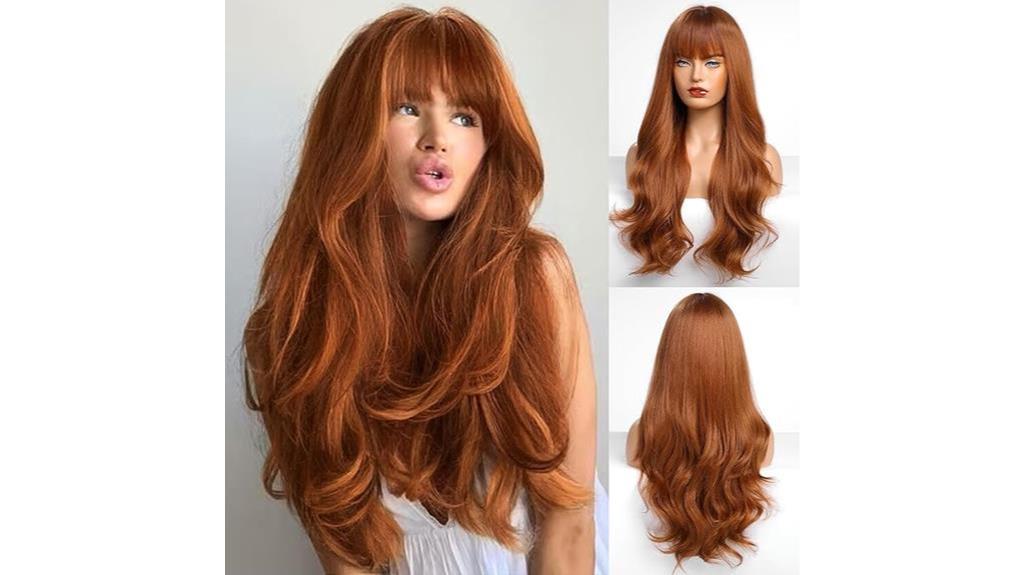 auburn wig bangs review