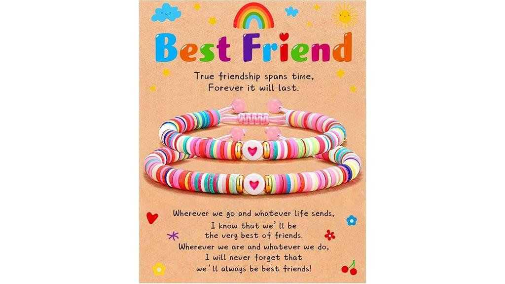 best friend heart bracelet