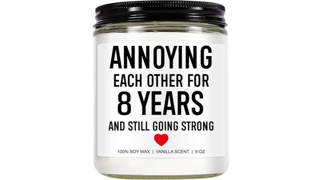 bronze anniversary candle gift