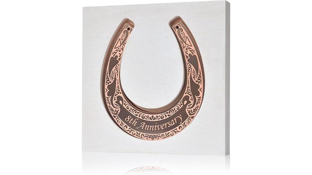 bronze horseshoe anniversary gift
