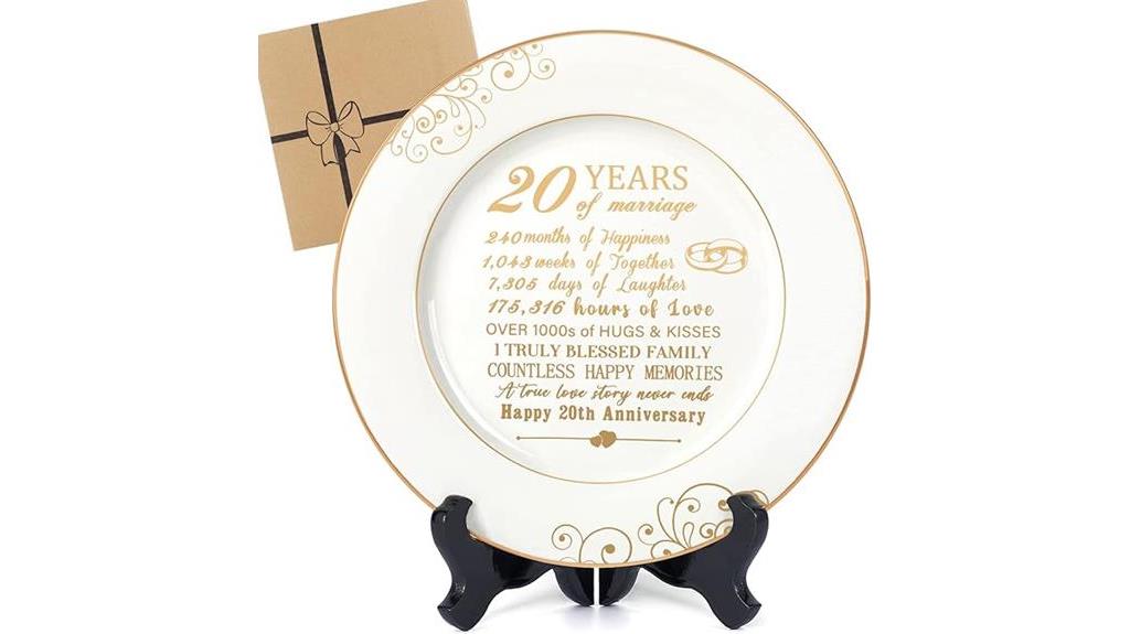 ceramic plate anniversary stand