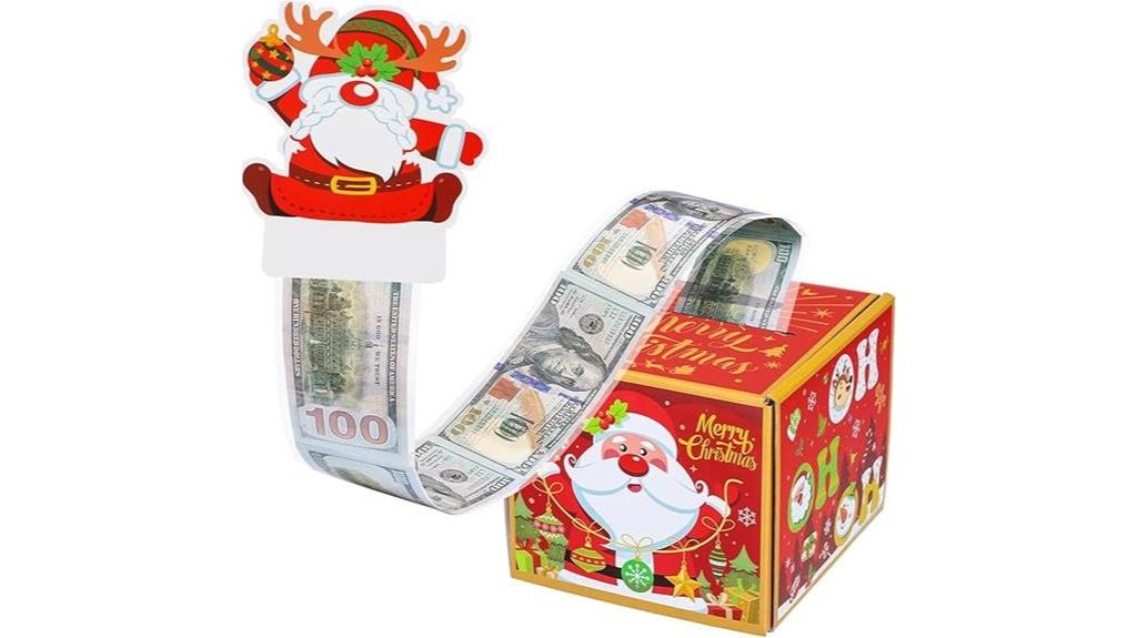 christmas cash gift box