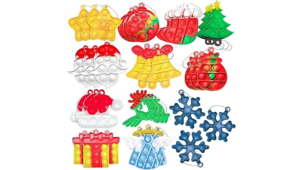 christmas pop fidget toys