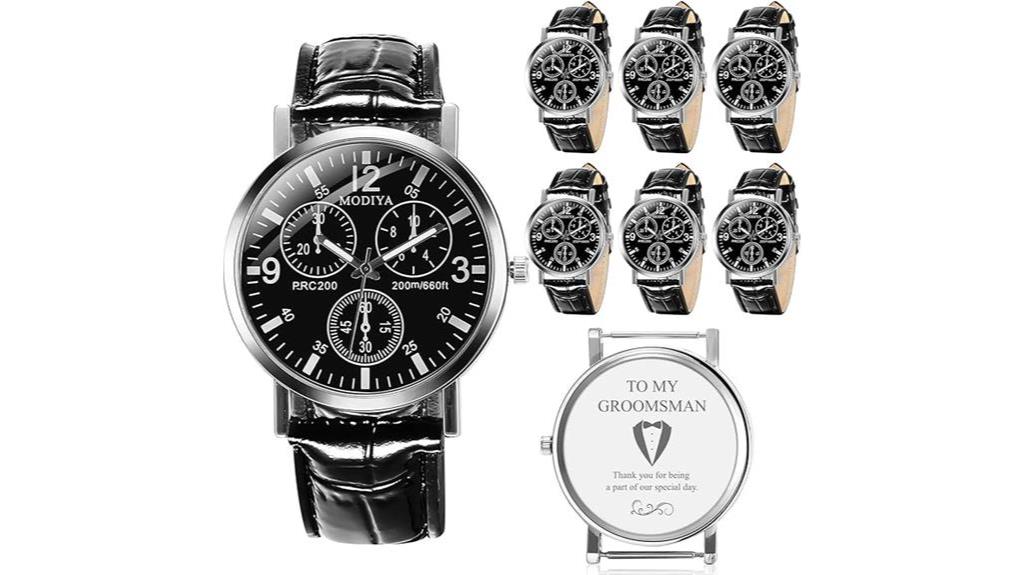 groomsman chronograph watch gift
