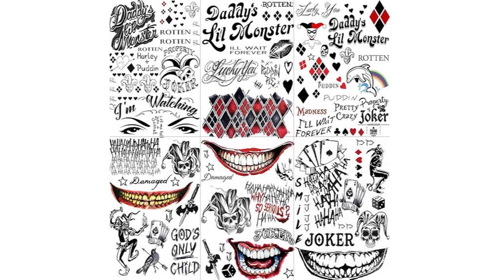 halloween 3d joker tattoos