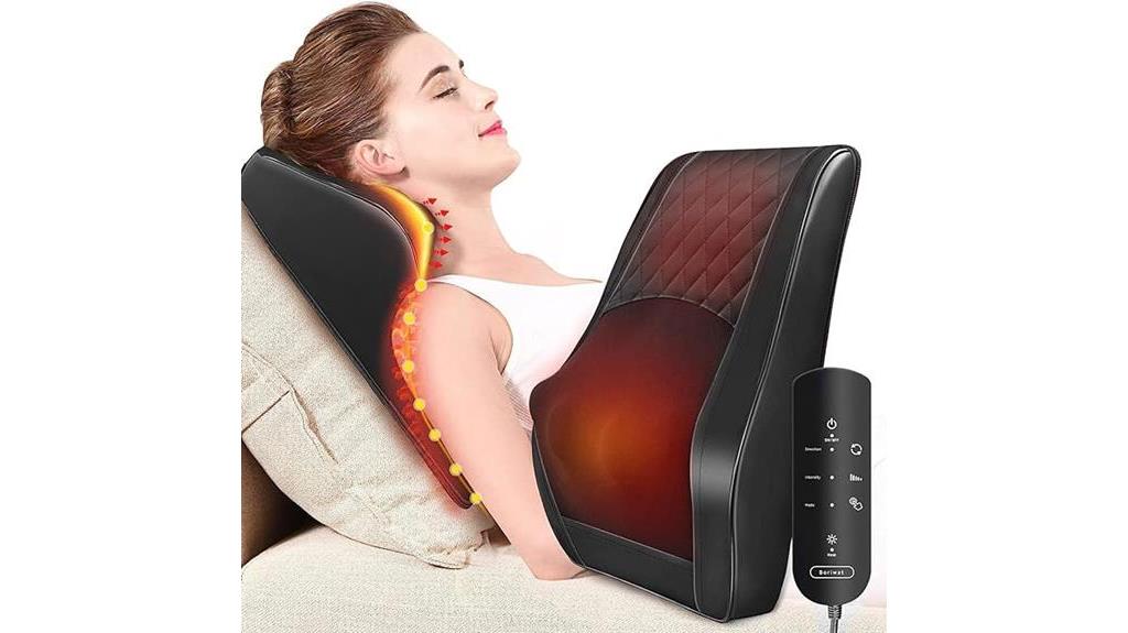 heated back massager review