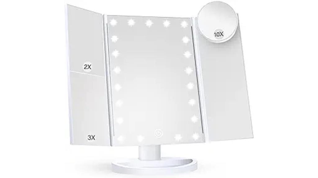 illuminated vanity makeup mirror