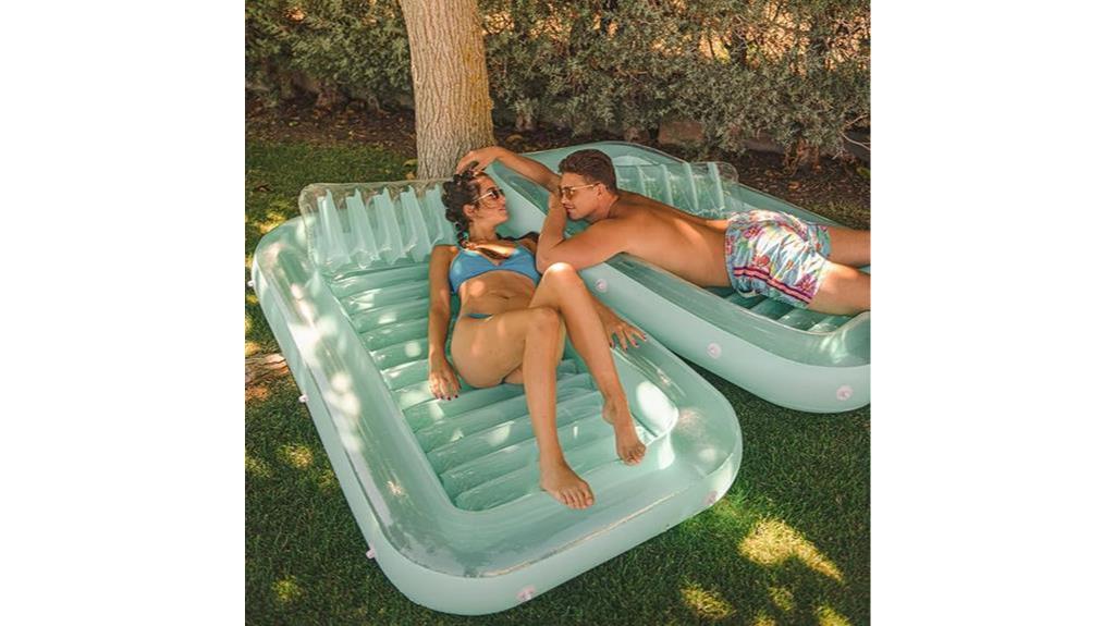 inflatable tanning pool float