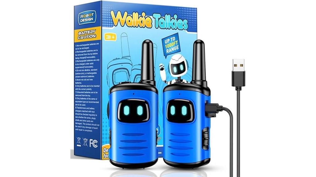 kids rechargeable walkie talkies