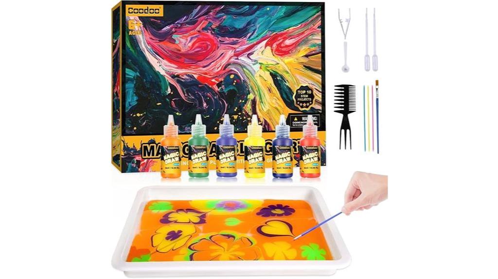 kids water marbling kit