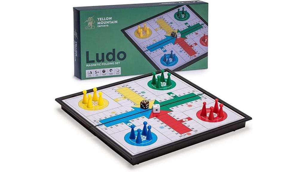 magnetic folding ludo game