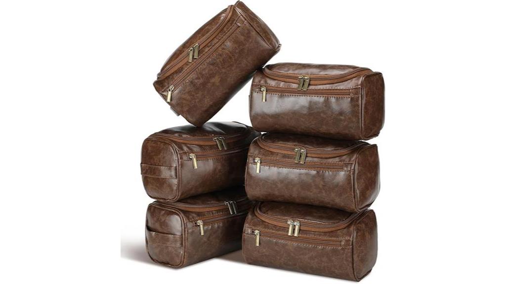 men s leather toiletry set