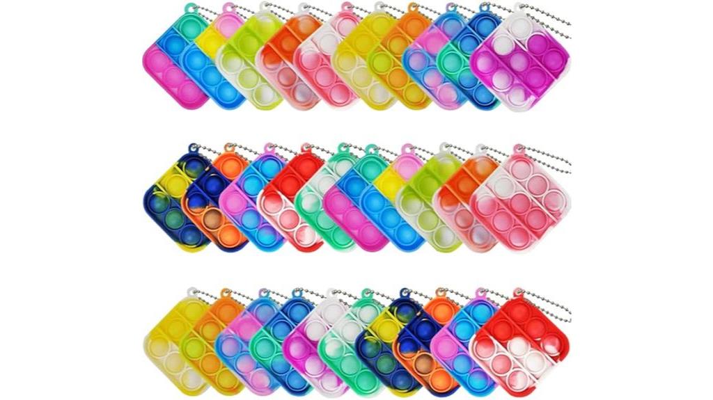 mini pop bubble fidget toys