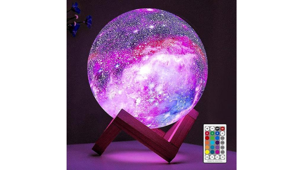 remote controlled 3d moon lamp