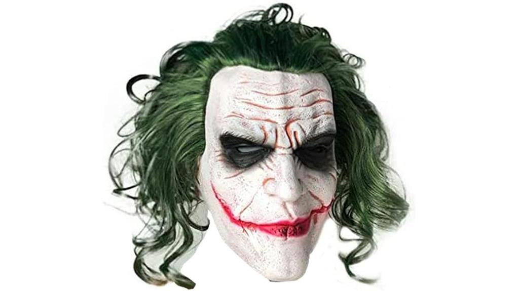 smiling latex cosplay mask