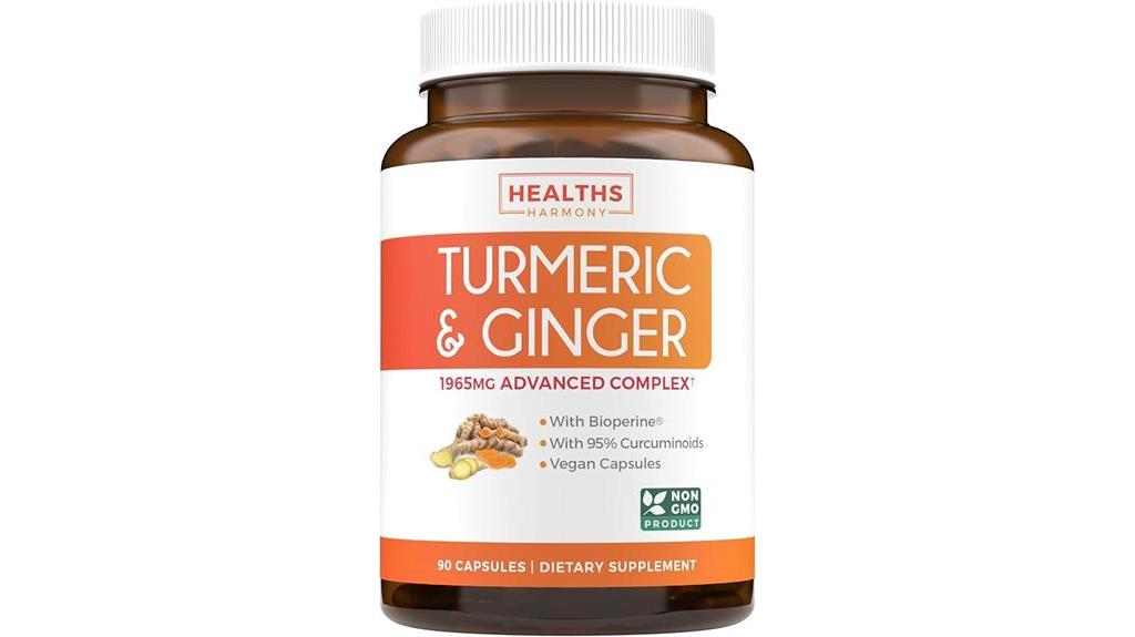 turmeric ginger supplement evaluation