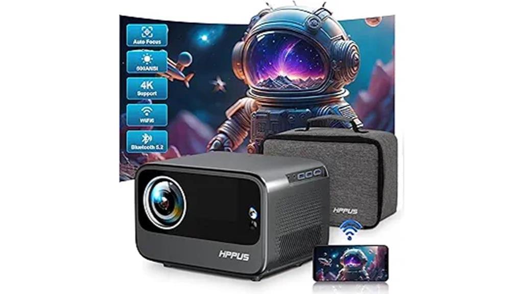 wifi 6 auto focus projector