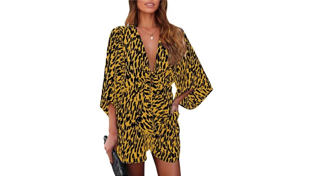 floral print shorts jumpsuit