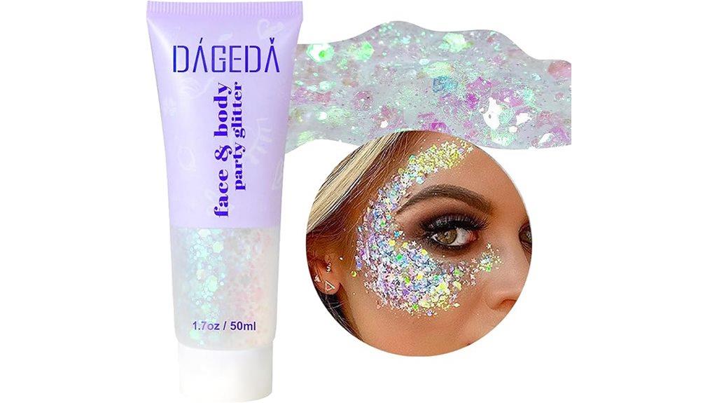 glitter gel for face