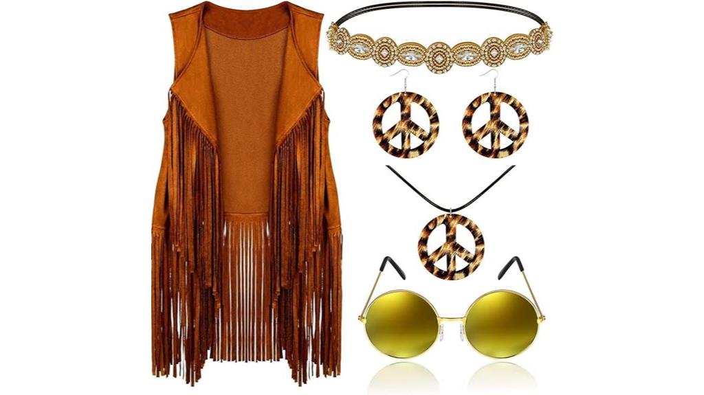 retro hippie costume set