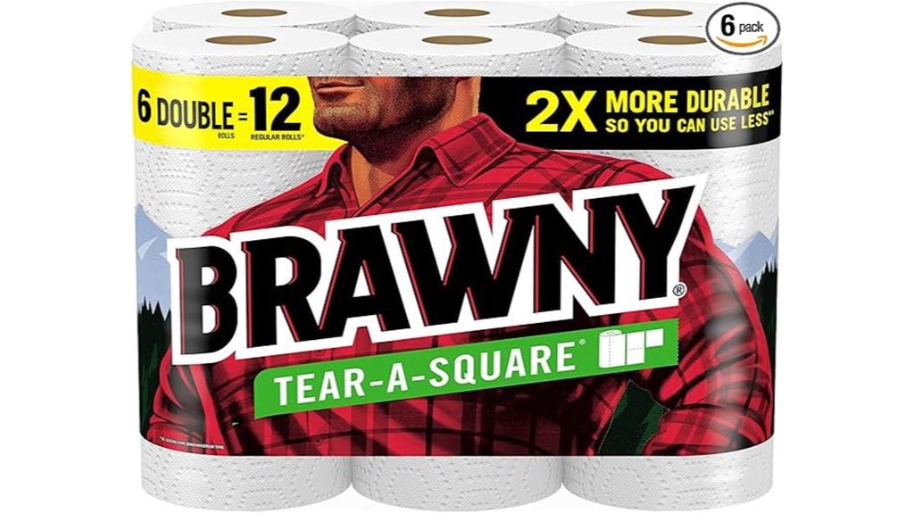 brawny double roll towels
