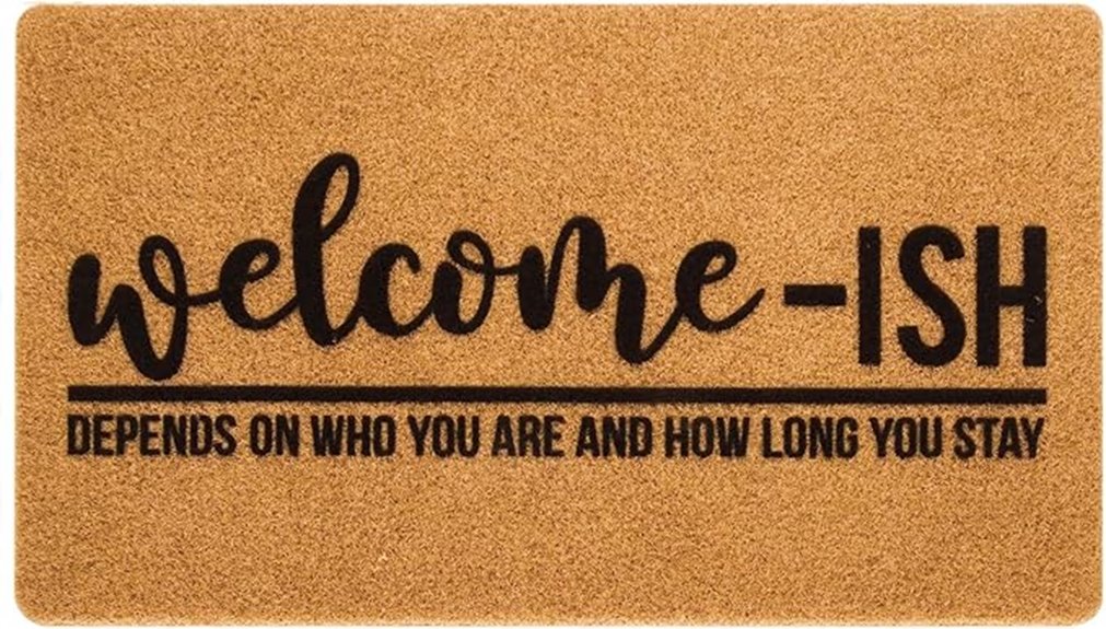 funny non slip doormat