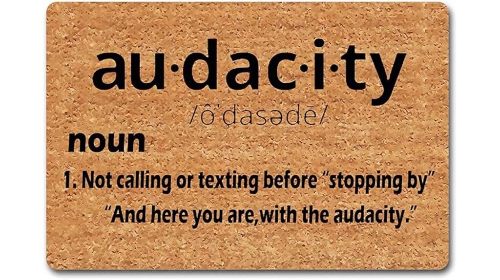 humorous indoor welcome mat