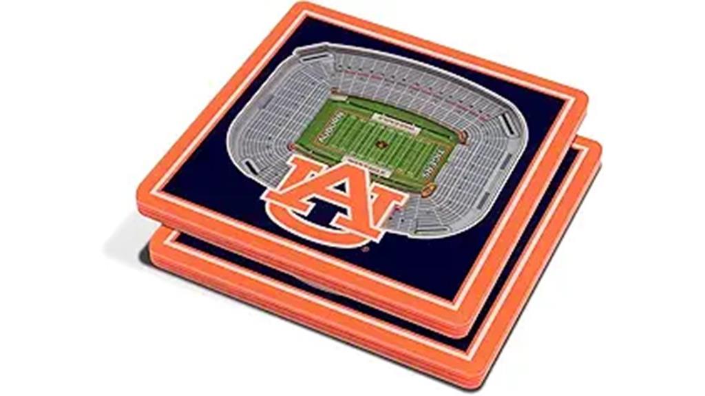 ncaa stadium themed drink coasters