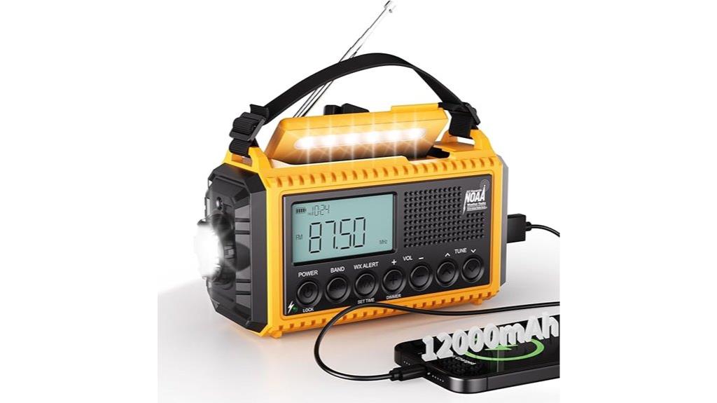 emergency radio with charger
