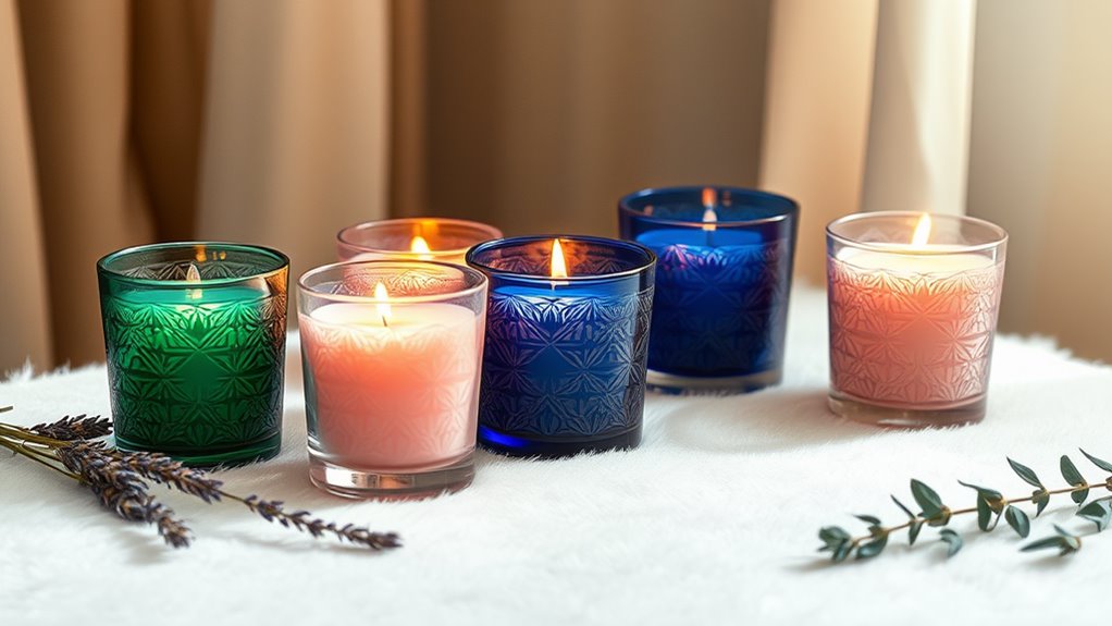 luxurious mood enhancing scented candles