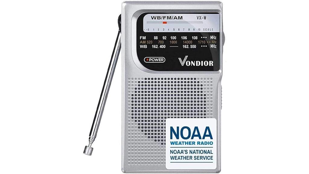 portable emergency weather radio