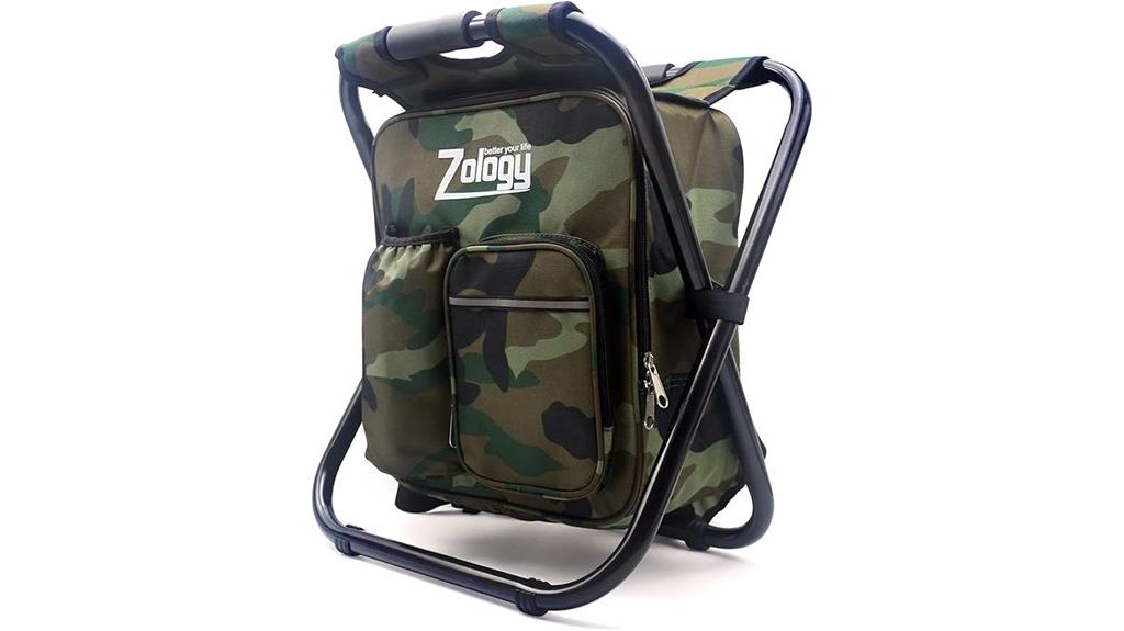 portable camping chair with cooler bag