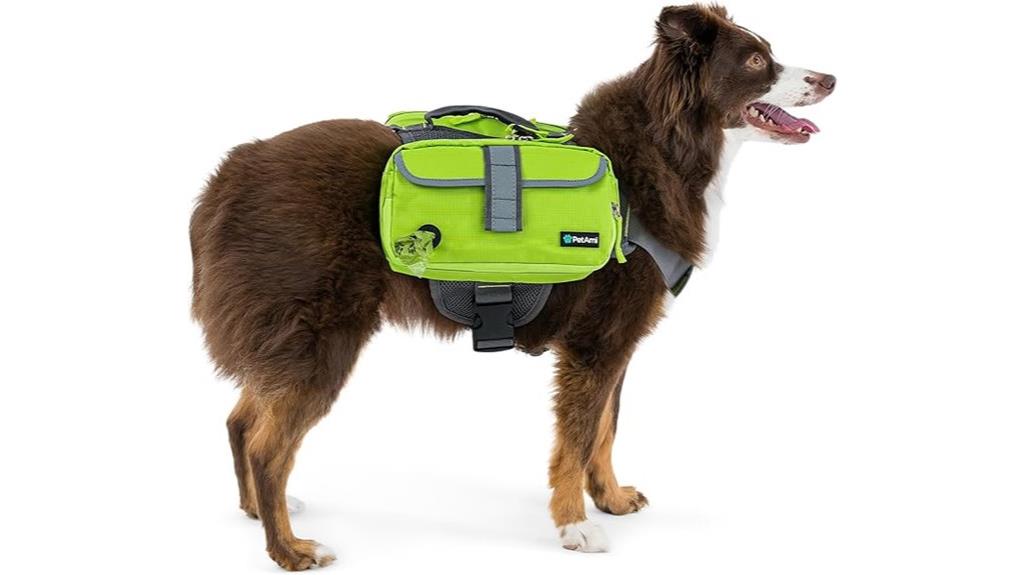 reflective dog backpack harness